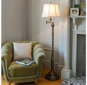 Feiss FE-GIBSON-SWFL - Lampa podłogowa GIBSON 1xE27/60W/230V