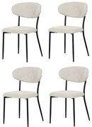 Zestaw krzeseł do jadalni CT-W1021 CRM2, 4 szt.