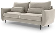 Beżowa sofa rozkładana ze schowkiem Cosmopolitan Design Vermont