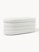 Ławka tapicerowana XL Bouclé z miejscem do przechowywania Alto