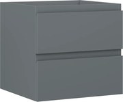 Mexen Orio szafka łazienkowa podumywalkowa 50 cm, 2 szuflady, grafit mat - 91A10-05047-2-BFF66