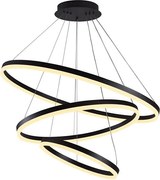 Brilagi -LED ściemnialny żyrandol na lince CIRCLE LED/125W/230V 3000-6500K czarny+PILOT