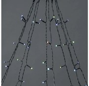 Nedis WIFILXT01C180 - LED RGB Zasłona świąteczna 240xLED/11 funkcji 8m IP65 Wi-Fi Tuya