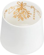 Räder Biały porcelanowy świecznik MISTLETOE