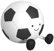 LED dotyková dětská lampa FOOTBALL 2W/5V USB 1200 mAh bílá/černá