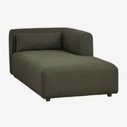 Szezlong Prawy Do Sofy Modułowej Fogler Chenille Salvia Zieleń - Sklum