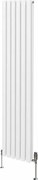 Grzejnik kolumnowy owalny i zawory - 1800 mm x 360 mm - biały