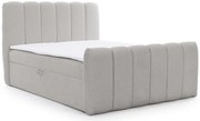 Szare nowoczesne łóżko tapicerowane N6-S59