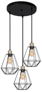 Czarna metalowa lampa wisząca Primo – Candellux Lighting