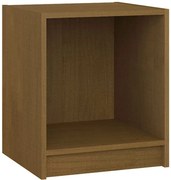 Minimalistyczna drewniana szafka nocna miodowy brąz M4-A13