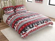 PrzytulneMieszkanie.pl PrzytulneMieszkanie.pl Pościel z mikropluszu SNOWY FOREST szara Rozmiar pościeli: 70 x 90 cm | 140 x 200 cm