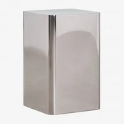 Kwadratowy Stolik Pomocniczy Ze Stali Loraq Clear Brush & 30 X30 Cm - Sklum