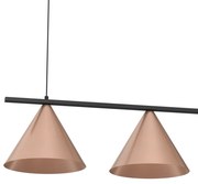 Lampa wisząca CAPITAL CZARNY-MIEDZIANY 3XGX53 potrójna, 3 klosze