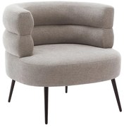 Fotel z szarą tapicerką - CAMEDO