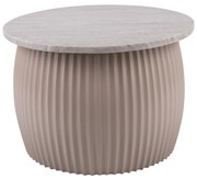 Stolik kawowy okrągły LUSCIOUS, marmurowy blat, Ø 52 cm
