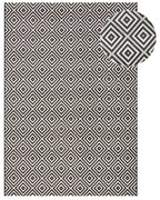 Czarno-biały dywan odpowiedni na zewnątrz NORTHRUGS Karo, 140x200 cm