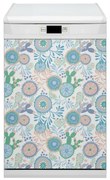 Ozdobna osłona na zmywarkę Kwiaty vintage