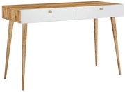 Skandynawskie biurko dąb craft + biały E0-Z00