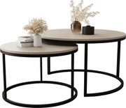 Zestaw 2 kaszmirowych stolików kawowych Z9-N44