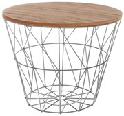 Stolik do kawy z drewna i metalu