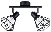 Czarna lampa sufitowa ø 10 cm Varpu – Nice Lamps