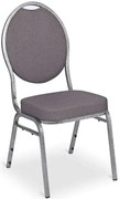 Szare krzesło bankietowe sztaplowane R9-R42