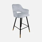 Hoker niski NAPO VELVET GOLD jasno szary ATOS