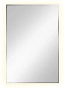 Lustro łazienkowe LUMO 90x60cm srebrne z oświetleniem LED BALTICA DESIGN
