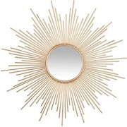 Dekoracyjne lustro ścienne GOLD SUN Ø 98,5 cm