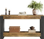 160 cm długi stolik konsolowy do przedpokoju, rustykalny drewniany stolik wejściowy do salonu