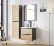 Szafka pod umywalkę MONAKO GREY OAK 820 60cm szary/dąb COMAD