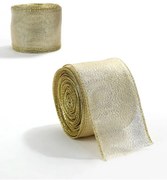 Świąteczna wstążka GOLDIE 6,3 cm x 2 m, złota