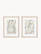 Komplet plakatów w drewnianej ramie Refined, 2 elem.