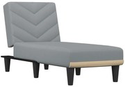 Jasnoszary rozkładany szezlong z funkcją spania A8-B48