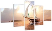 Obraz jachtu (125x70 cm)