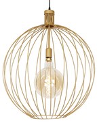 Designerska lampa wisząca złota 60 cm - Wire Dos