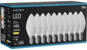 Mexen Nova 10x żarówka LED E14, C37, 1W, Ciepła - 3000K, 105 lm - L102-E14-0130-01x10