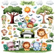 Dekoracja samoprzylepna Safari, 30 x 30 cm