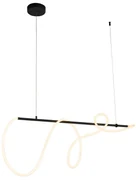 Designerska lampa wisząca czarna z 3-stopniowym ściemnianiem LED - DanishaDesignerski Oswietlenie wewnetrzne
