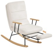 Fotel bujany ROCKY, 97x67x100cm, kremowy SongmicsHome