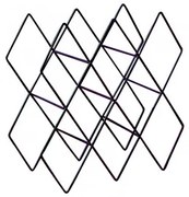 Stojak Na 10 Butelek Z Borowej Stali Czarna - Sklum