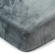 4Home Prześcieradło mikroflanela ciemnoszary, 180 x 200 cm