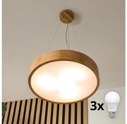 Brilagi - LED lampa na lince CARVALHO 3xE27/60W/230V dąb pr. 47,5 cm