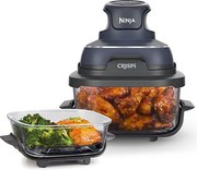 Frytkownica beztłuszczowa Ninja Crispi Airfryer FN101EUGY ze szkła - 29,7x29,3x24,8 cm, kolor czarny