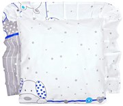 Poduszka Dla Dziecka Jaś 40x40cm, Bawełna 100% - Zoo Niebieski