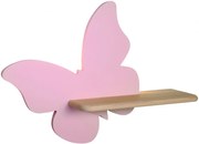 Różowy w kształcie kinkiet dziecięcy motyla E0-W36