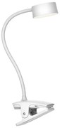 Top Light-LED Lampa biurkowa z klipsem BELLA, z dotykowym ściemniaczem, LED/4,8W/5V 3000-6500K, biała