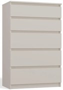 Minimalistyczna Komoda Z 5 Szufladami Kaszmir T1-M68