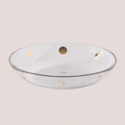 Zestaw 4 Głębokich Talerzy Szklanych Exton Transparent - Sklum