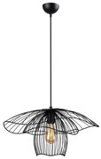 Czarna lampa wisząca Squid Lighting Root, wys. 123 cm
